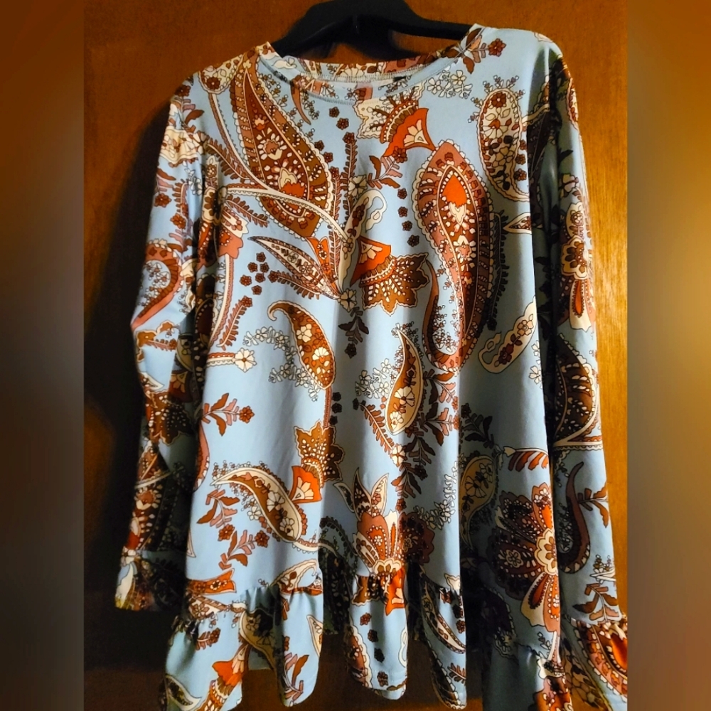 Xl - 1xl Blouse ruffle sleeves